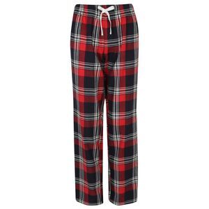 SF Womens/Ladies Tartan Lounge Pants / Red/Navy